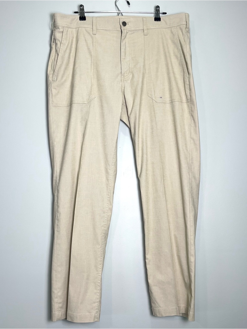 ORVIS Men's Hemp Recycled Polyester Tan Camp Pants Straight Leg Outdoors Size 38